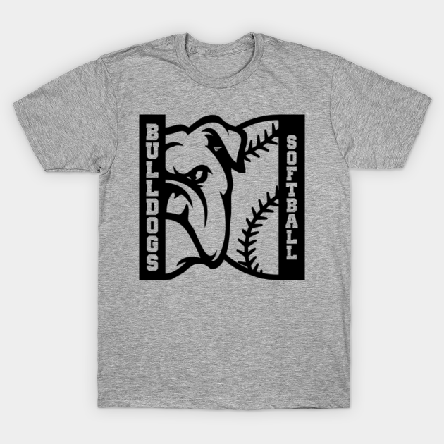 Bulldogs Softball Mascot Logo Bulldogs Softball TShirt TeePublic